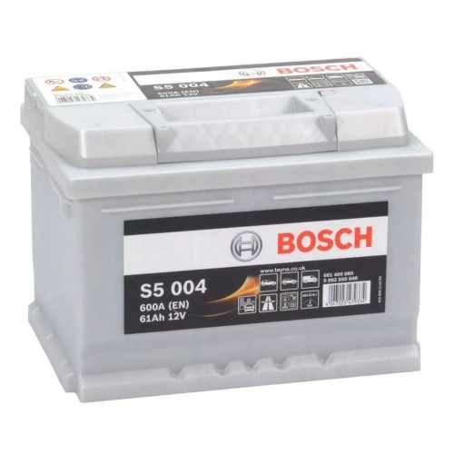 Bosch S5 004 Car Battery 12V 61Ah Type 075 S5004