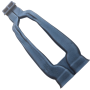 Air duct for centre rear vents Porsche Cayenne 9PA, 2002-2010