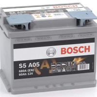 Bosch S5 A05 AGM Car Battery 12V 60Ah Type 027 S5A05