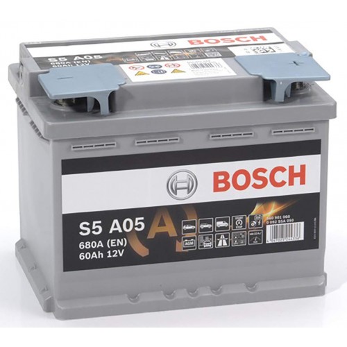 Bosch S5 A05 AGM Car Battery 12V 60Ah Type 027 S5A05