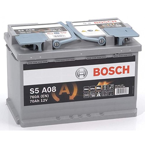 Bosch S5 A08 AGM Car Battery 12V 70Ah Type 096 S5A08