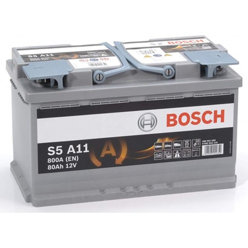 Bosch S5 A11 AGM Car Battery 12V 80Ah Type 115 S5A11