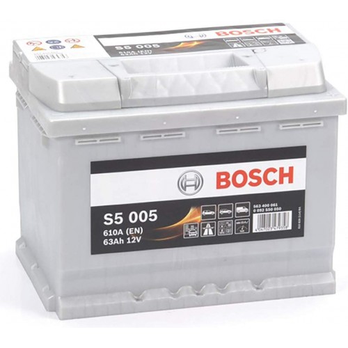 Bosch S5 005 Car Battery 12V 63Ah Type 027 S5005